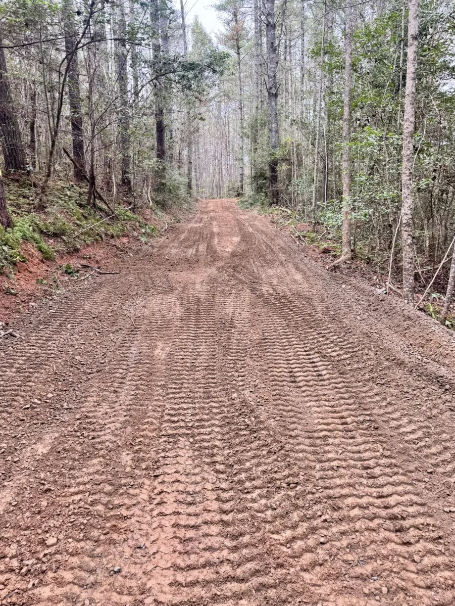 Graded Dirt Road Uphill β Platinum Construction & Crane