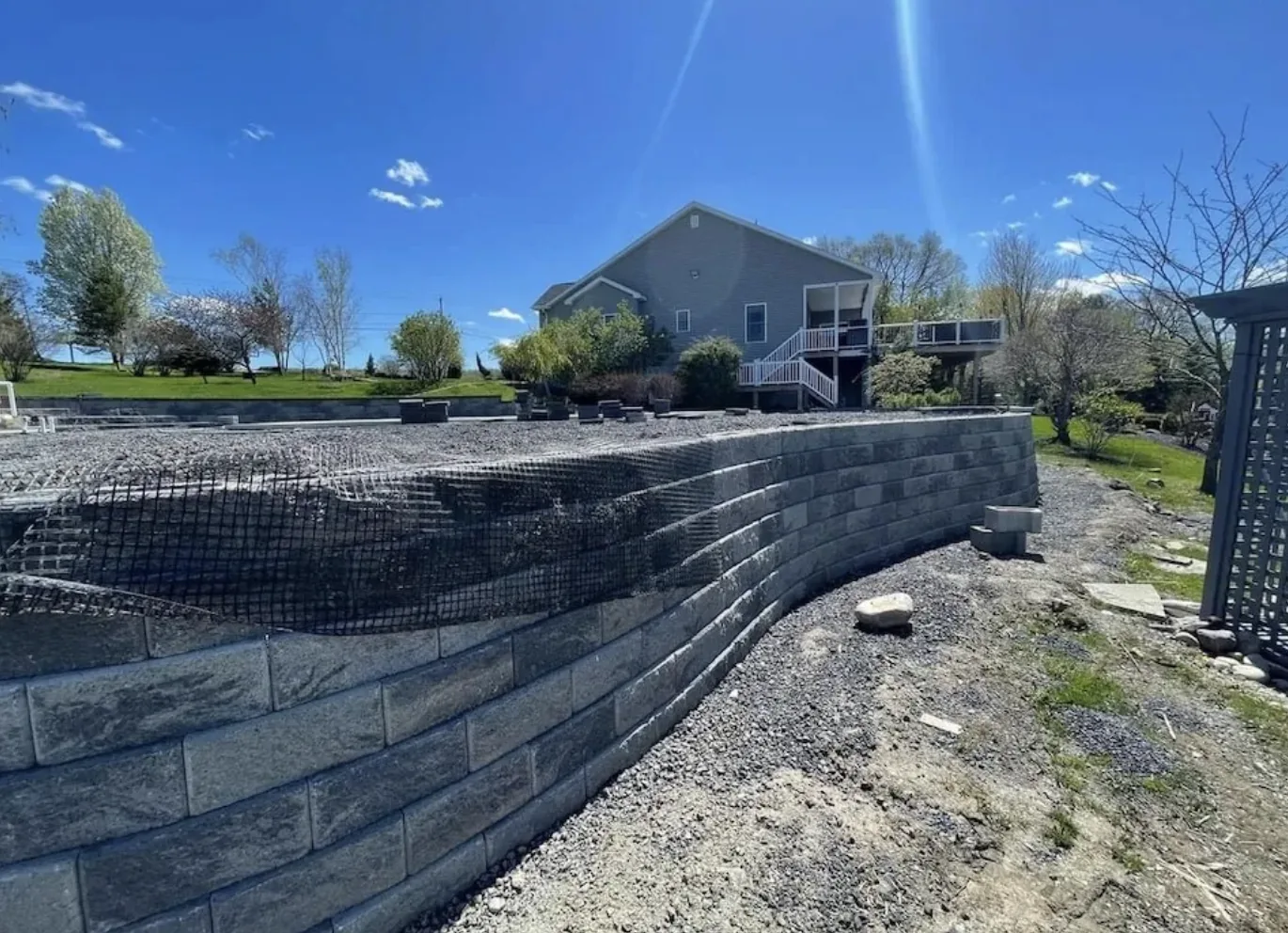 Retaining Walls in Hickory NC — Platinum Construction & Crane
